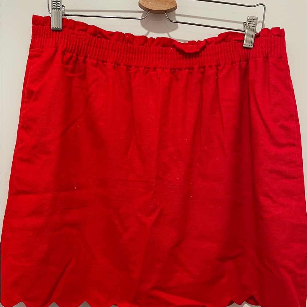 J Crew Red Women's Skirt
